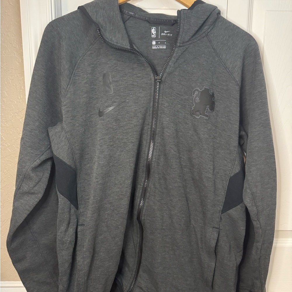 Nike Sacramento Kings Gray Full-Zip Hoodie